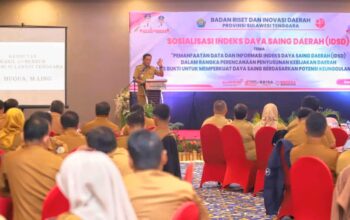 Buka Sosialisasi IDSD, Wagub Sultra Tegaskan Pentingnya Data untuk Perkuat Daya Saing Daerah