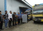 Bersama Perum Bulog, Bupati Konawe Lepas Pengiriman 500 Ton Beras Premium ke Kota Baubau