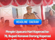 Pimpin Upacara Hari Koperasi ke-78, Bupati Konawe Dorong Koperasi Jadi Pilar Indonesia Emas 2045