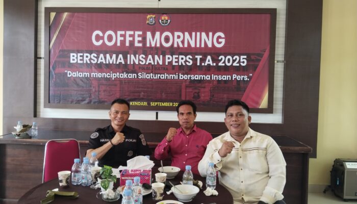 Coffee Morning Bersama Polda, Ketua JMSI Sultra: Ini Undangan Perdana Saya