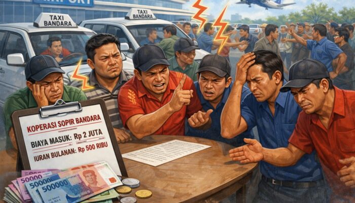 Sopir Angkutan Bandara Protes Biaya Koperasi Mahal, Antrean jadi Sumber Konflik