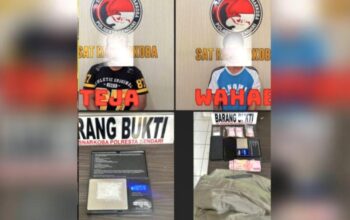 Polresta Kendari Ungkap Peredaran Sabu, Dua Pria Ditangkap