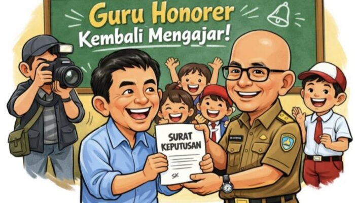 Kadis Pendidikan Konawe Selamatkan Guru Honorer, Rasdin Kembali Mengajar