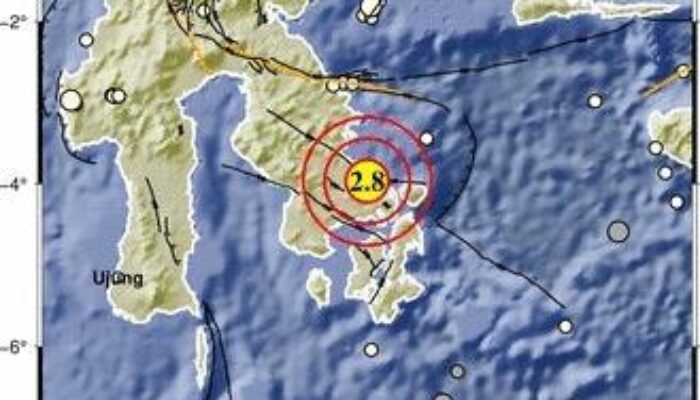 Kedalaman 3 Km, Gempa Dangkal M2,7 Guncang Warga Kendari Pagi Ini