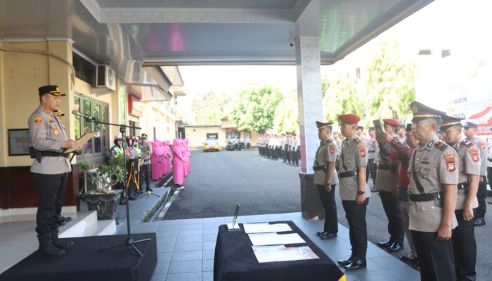 Polres Parepare Gelar Sertijab Tiga Pejabat Utama, Kapolres: Mutasi Bagian Pembinaan Karier