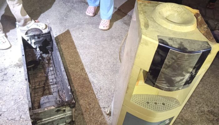 Dispenser Korsleting, Kantor RS Bhayangkara Kendari Terbakar Senin Dini Hari