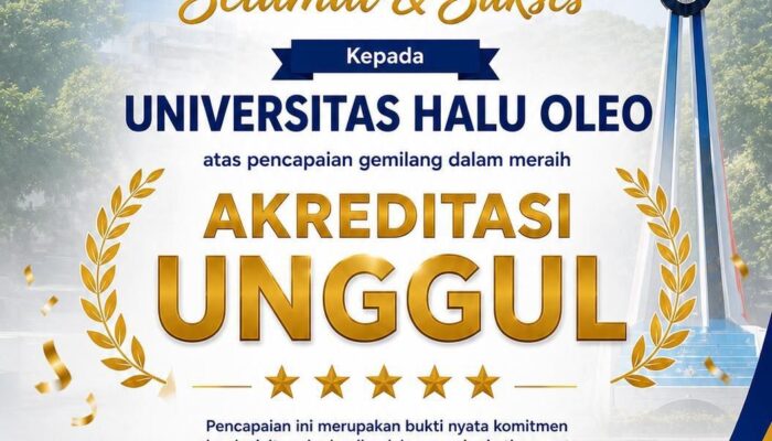 Tonggak Sejarah, UHO Kendari Kantongi Akreditasi Unggul Nasional 