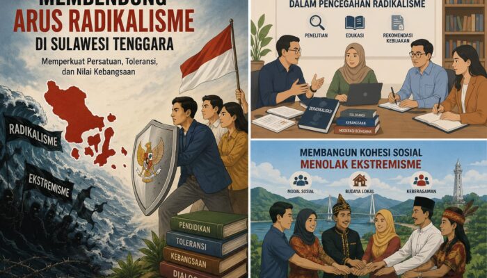 Buku Radikalisme Sultra Dorong Strategi Pencegahan Berbasis Akademik