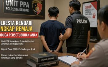 Unit PPA Polresta Kendari Tangkap Terduga Pelaku Persetubuhan Anak di Bawah Umur 