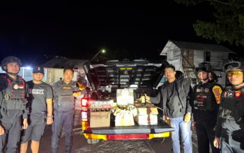 Ditsamapta Polda Sultra Sita 168 Botol Miras Ilegal di Pelabuhan Wawonii