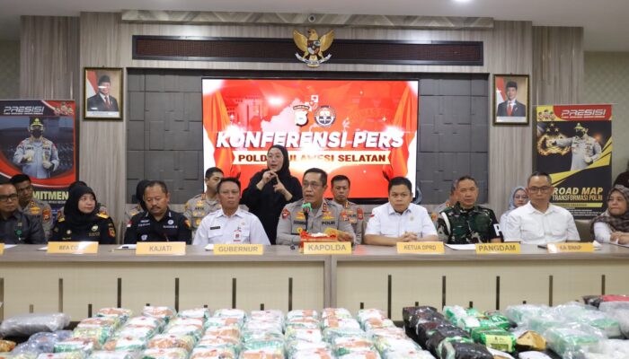 Polda Sulsel Bongkar Jaringan Malaysia–Sulsel, 40 Kg Sabu dan 157 Cartridge Etomidate Disita
