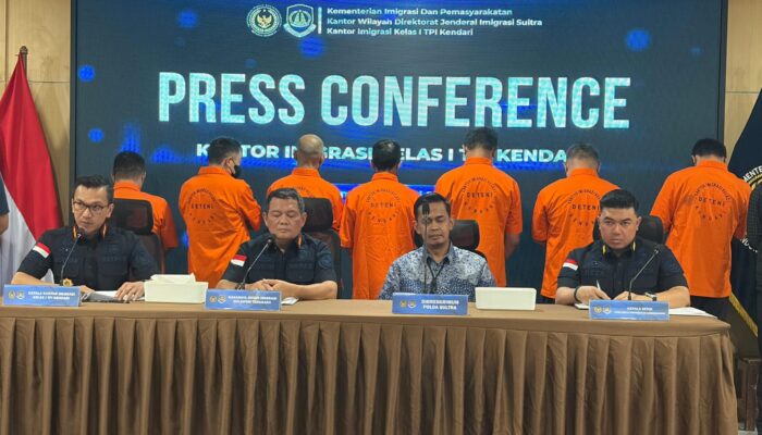 Imigrasi Kendari Berhasil Gagalkan Dugaan Penyelundupan 7 WN Tiongkok ke Australia