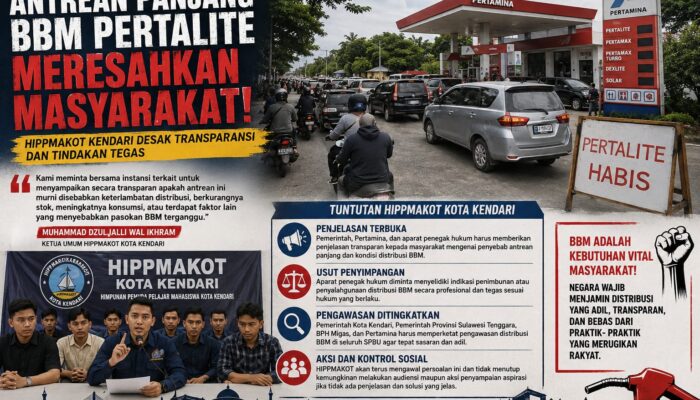 HIPPMAKOT Kendari Prihatin atas Kelangkaan BBM di Sultra
