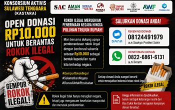 KASTARA Galang Donasi Rp10 Ribu, Dukung Pemberantasan Rokok Ilegal