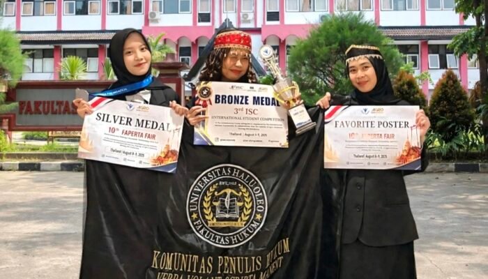 KPH FH UHO Bawa Pulang Tiga Medali dari Kompetisi Internasional Thailand
