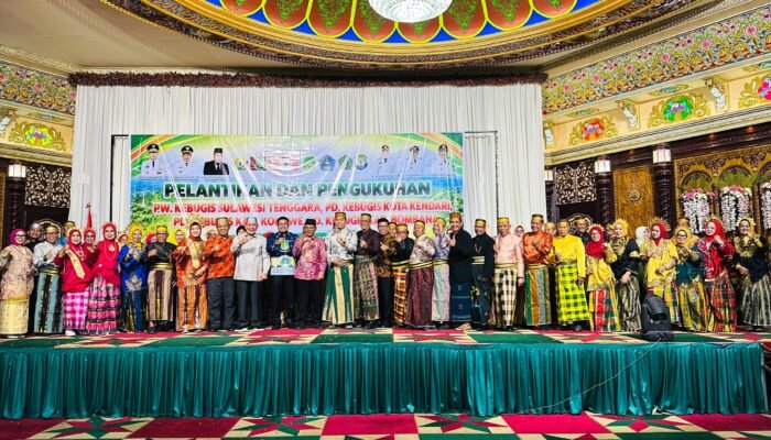 Dilantik di Kendari, PW Kebugis Sidrap Sultra Siap Rawat Semangat Kekeluargaan