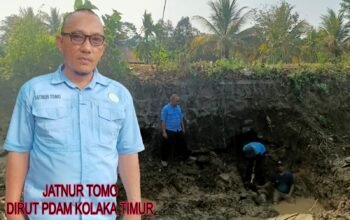 Gerak Cepat, PDAM Kolaka Timur Tuntaskan Perbaikan Pipa Bocor di Desa Poni-poniki