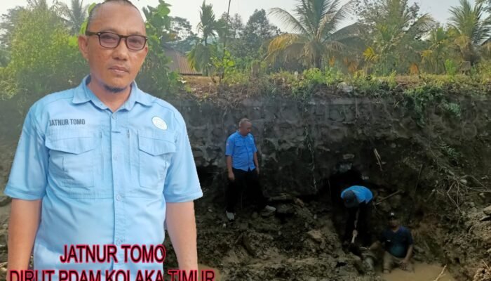 Gerak Cepat, PDAM Kolaka Timur Tuntaskan Perbaikan Pipa Bocor di Desa Poni-poniki