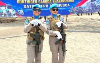 Brigpol Dwi dan Briptu Azalya, Dua Polwan Sultra yang Bergabung dalam Misi PBB